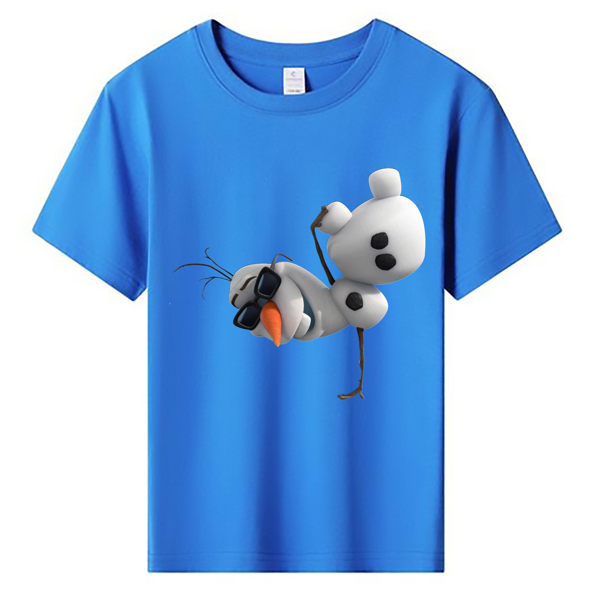 （画像用） アナと雪の女王 アンナ エルサ Frozen Anna Elsa 綿100％キッズTシャツ（フロントプリント）